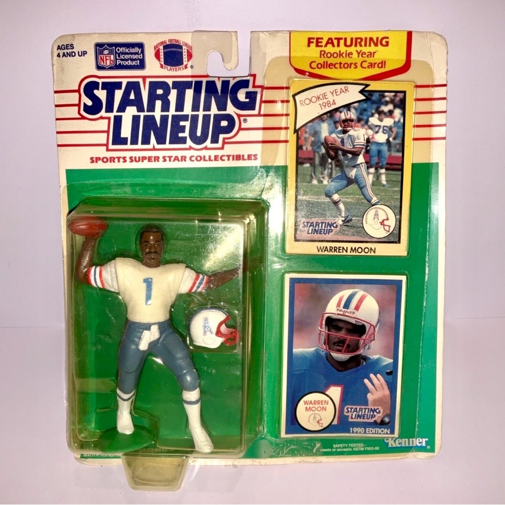 1990 WARREN MOON Houston Oilers Starting Lineup Kenner